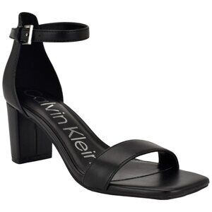 Calvin Klein Women's Nolene Ankle Strap Block Heel Sandals